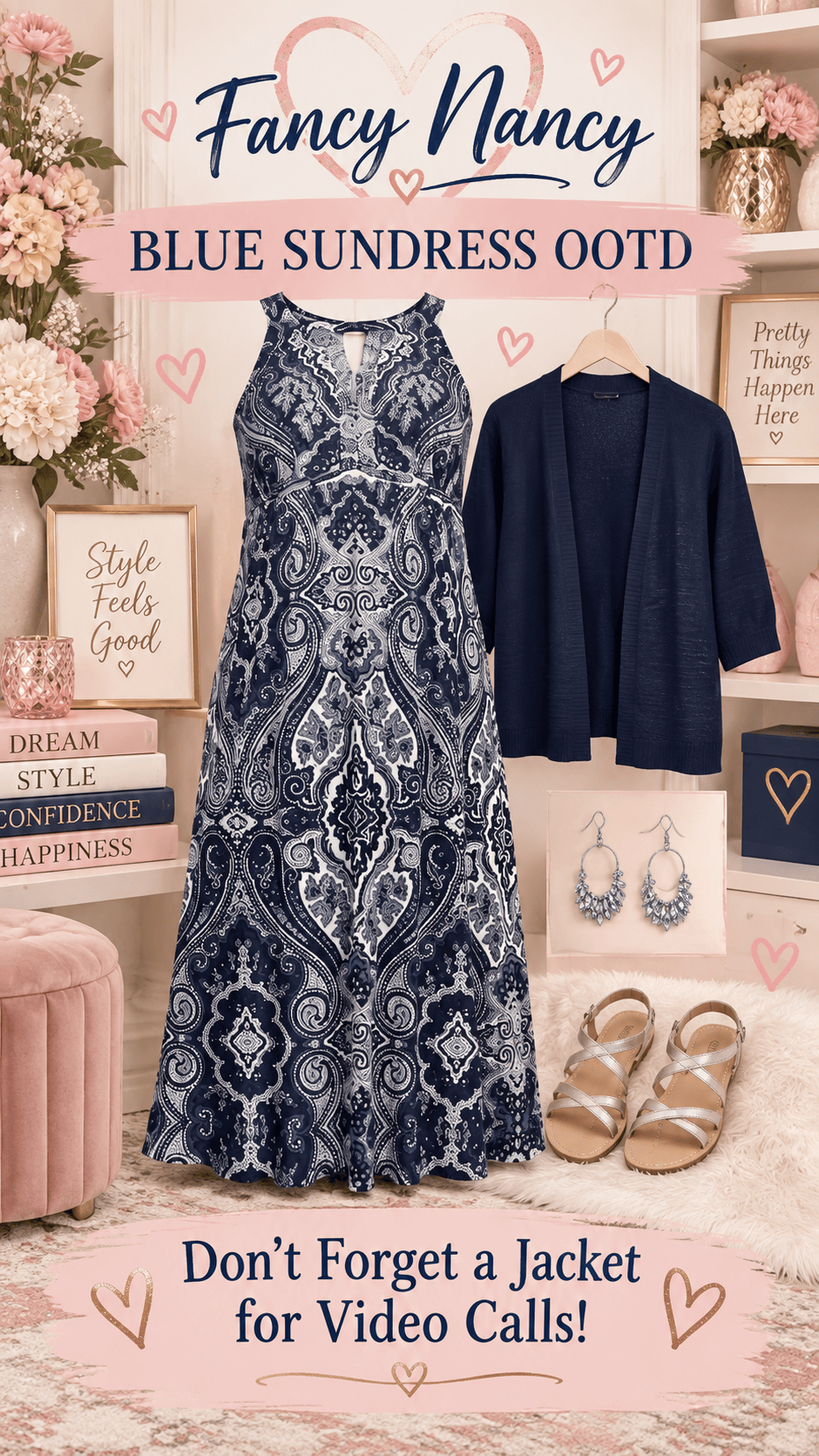 Blue Sundress OOTD: From Morning Errands to Video&nbsp;Meetings