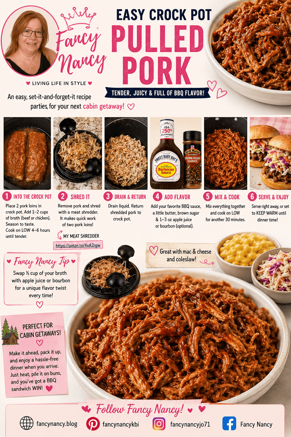Easy Crock Pot Pulled Pork: Busy Days, Parties &&nbsp;Getaways